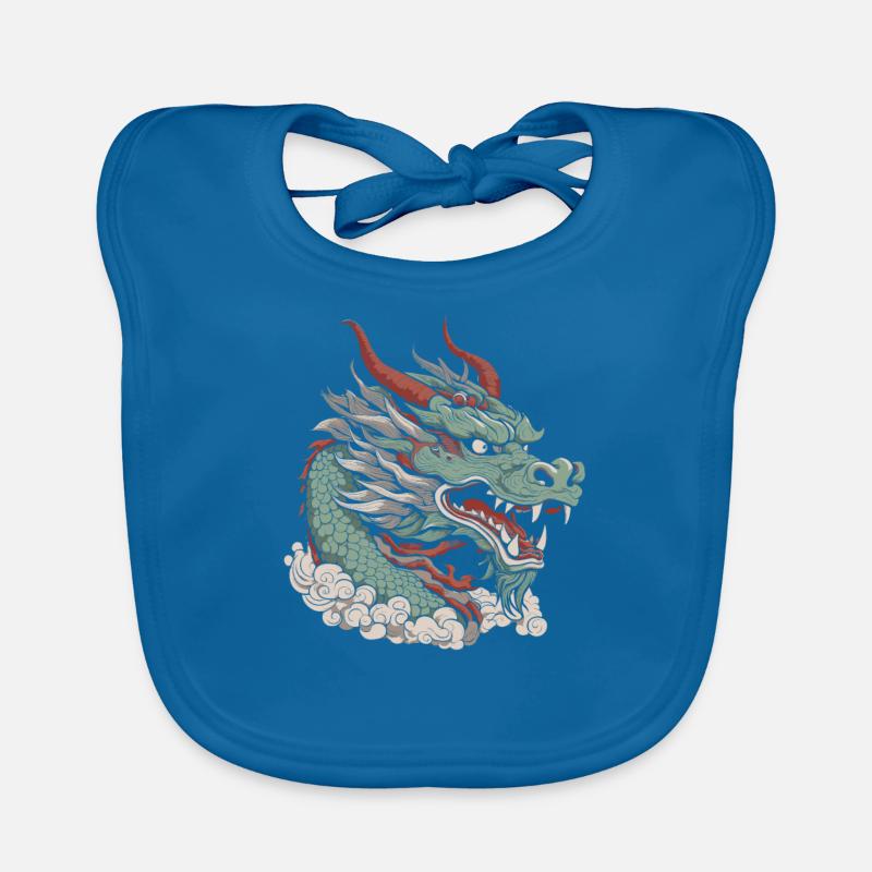 Année du Dragon 2024 Bavoir bio Bébé