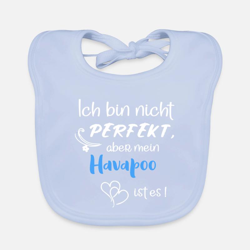 Perfekter Havapoo I Havaneser Pudel Mix Baby Bio-Lätzchen