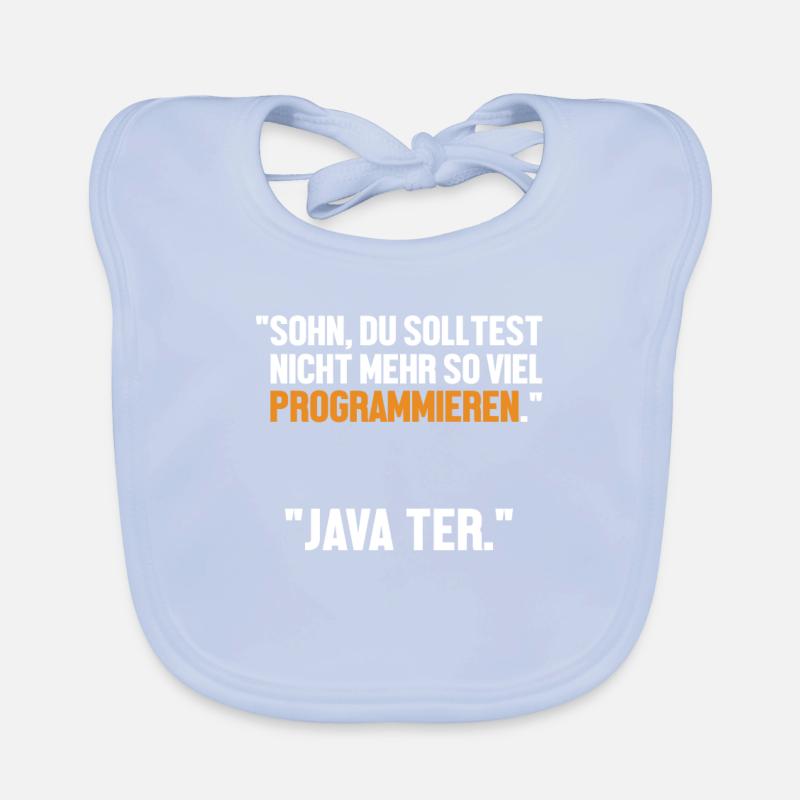 Sohn Programmieren Ja Vater Developer Coder Baby Bio-Lätzchen