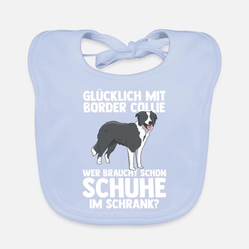 Hund Border Collie Baby Bio-Lätzchen