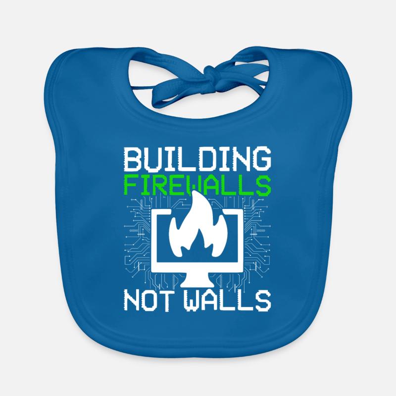 Ethical Hacker Building Firewalls Not Walls Organic Baby Bibs