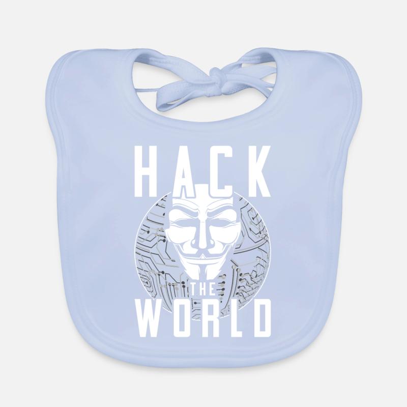 Hacker éthique Hack The World Bavoir bio Bébé