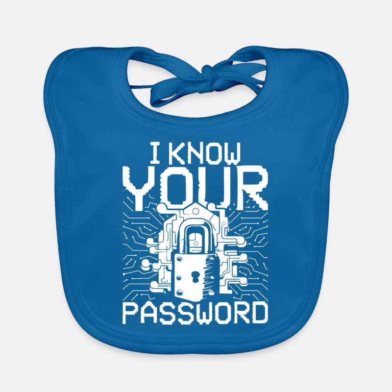 Ethical Hacker I Know Your Password Organic Baby Bibs