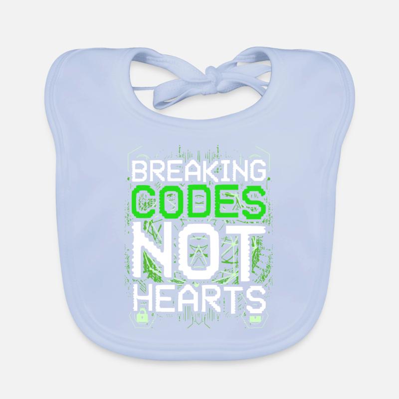 Hacker éthique qui casse les codes, pas les cœurs Bavoir bio Bébé