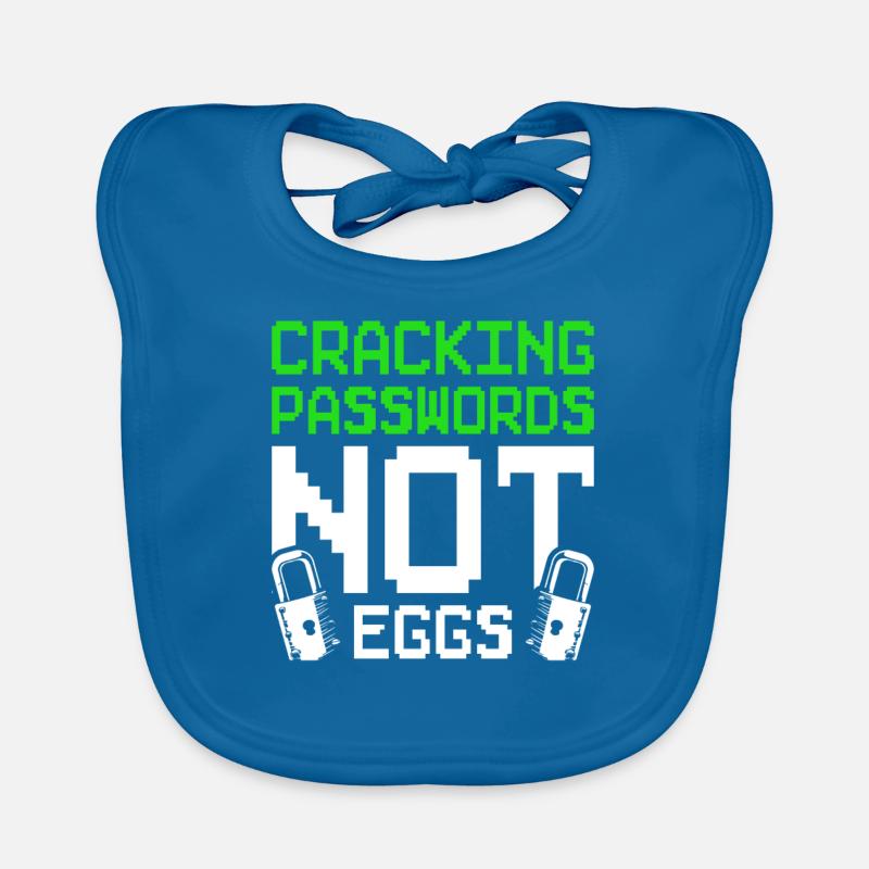 Ethical Hacker Cracking Passwords Not Eggs Organic Baby Bibs