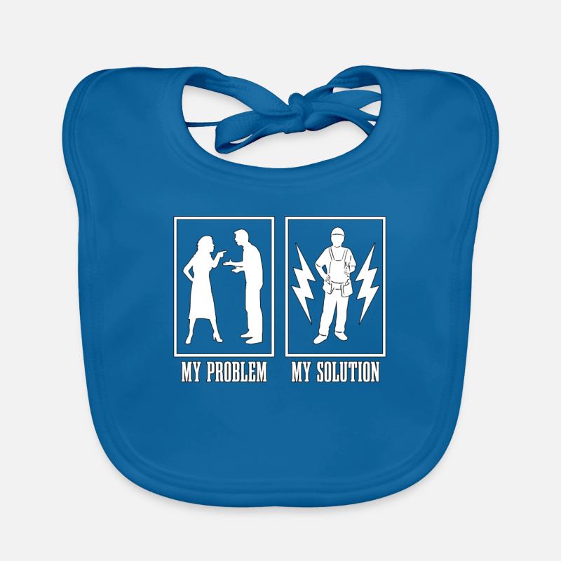 Electrical Engineer My Problem My Pictogram Dad Baby Bio-Lätzchen