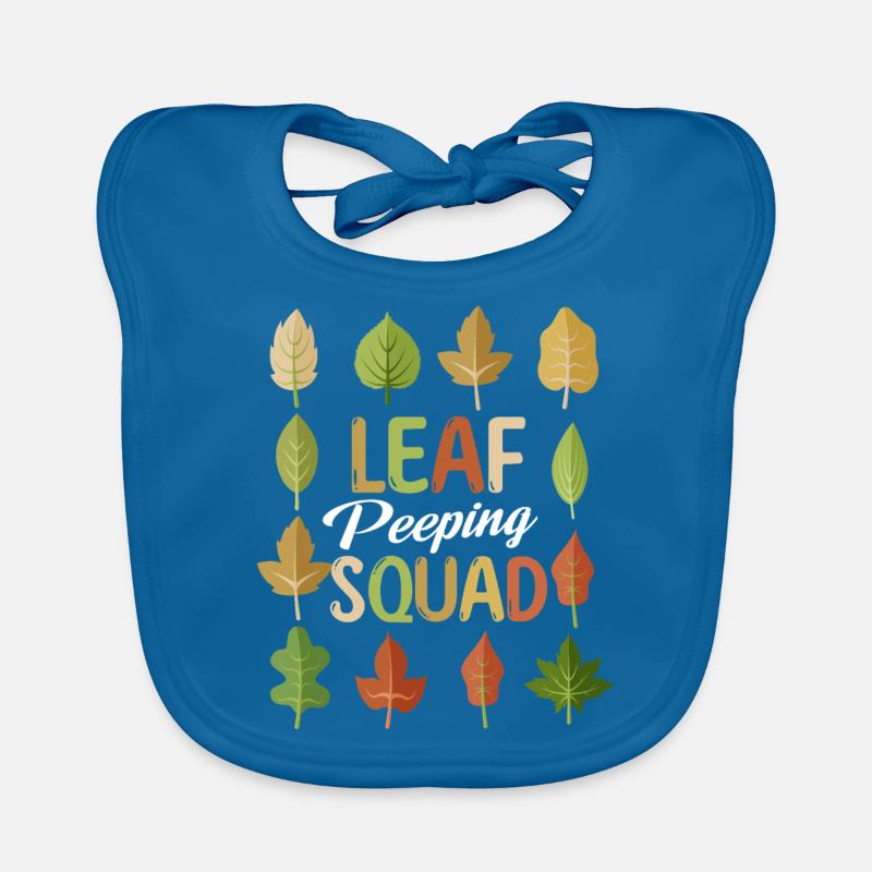Leaf Peeping Squad Autumn Leaf Peeper Bavoir bio Bébé