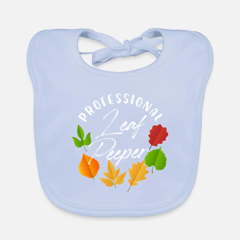 Professional Leaf Peeper Fall Peeping Leaves Organic Baby Bibs