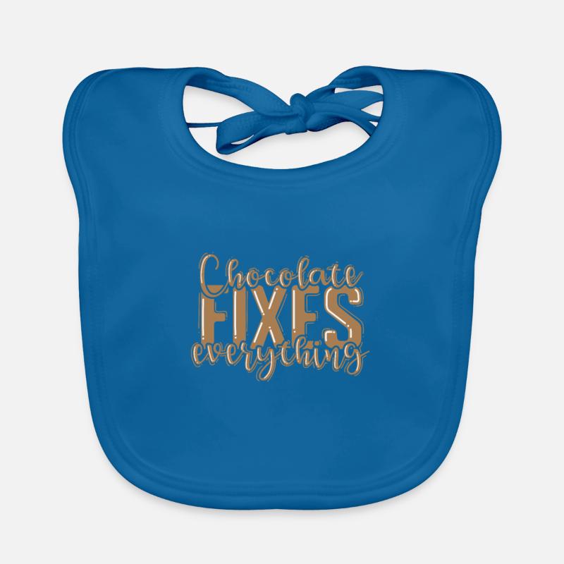 Chocolate Fixes everything Whole Milk Organic Baby Bibs