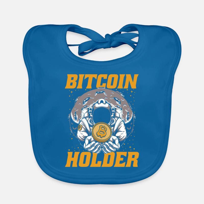 Bitcoin Holder Blockchain Crypto Kryptowährung Baby Bio-Lätzchen