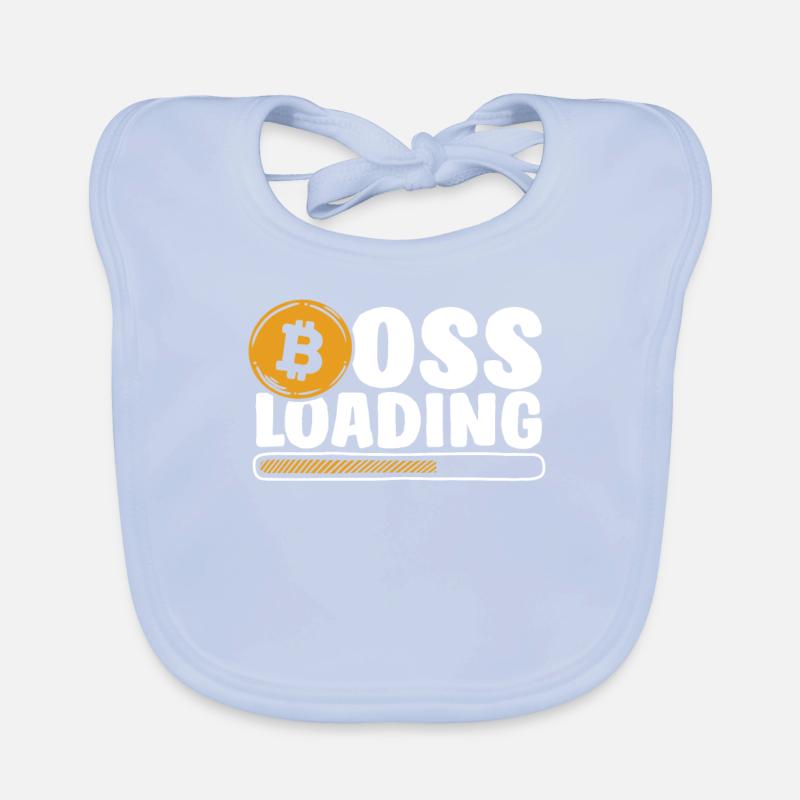 Loading Crypto Kryptowährung Blockchain Baby Bio-Lätzchen