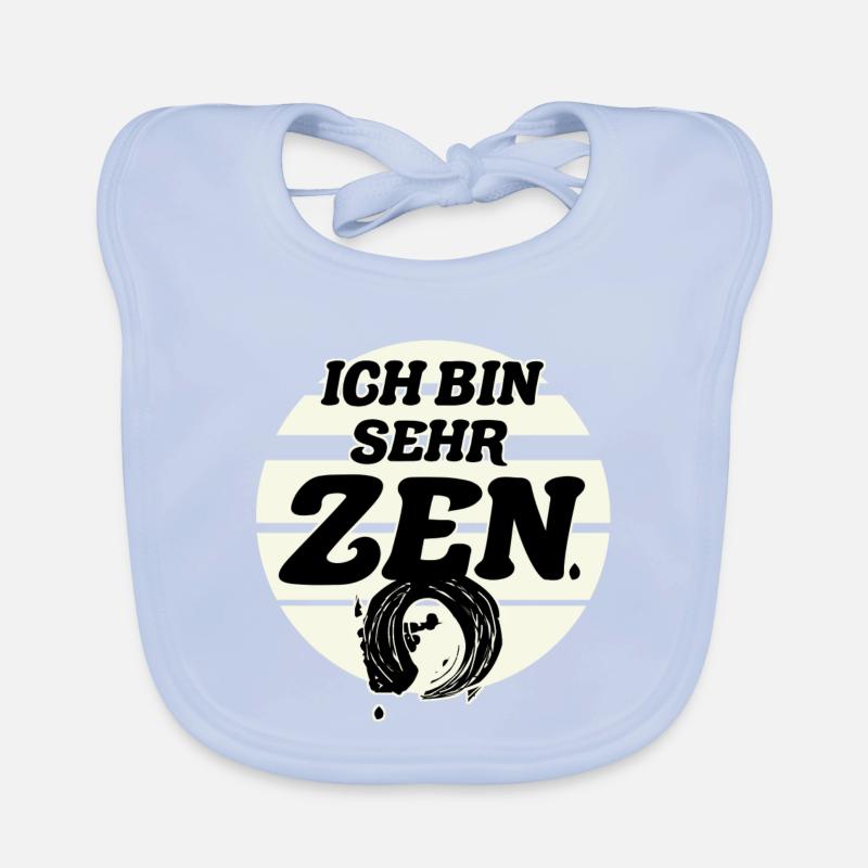 Simbolo Zen Bavaglino ecologico per neonato