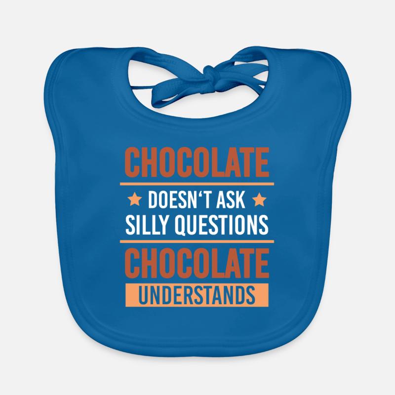 Chocolate Understands Problems Snacking Cocoa Organic Baby Bibs