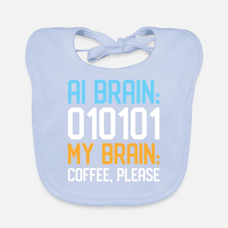 Artificial Intelligence Ai Lovers Organic Baby Bibs