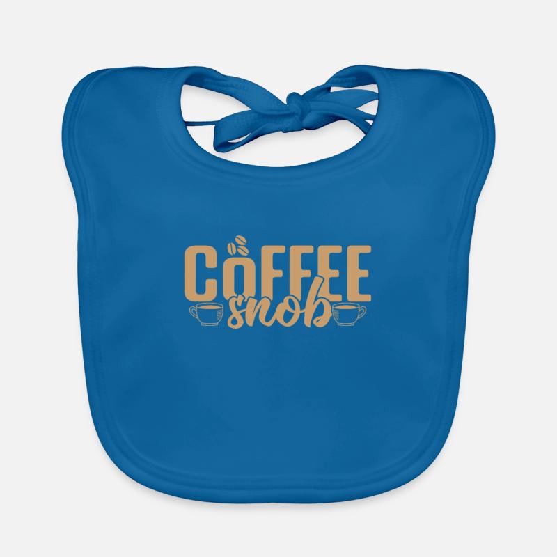 Coffee Snob Koffein Café Aroma Baby Bio-Lätzchen