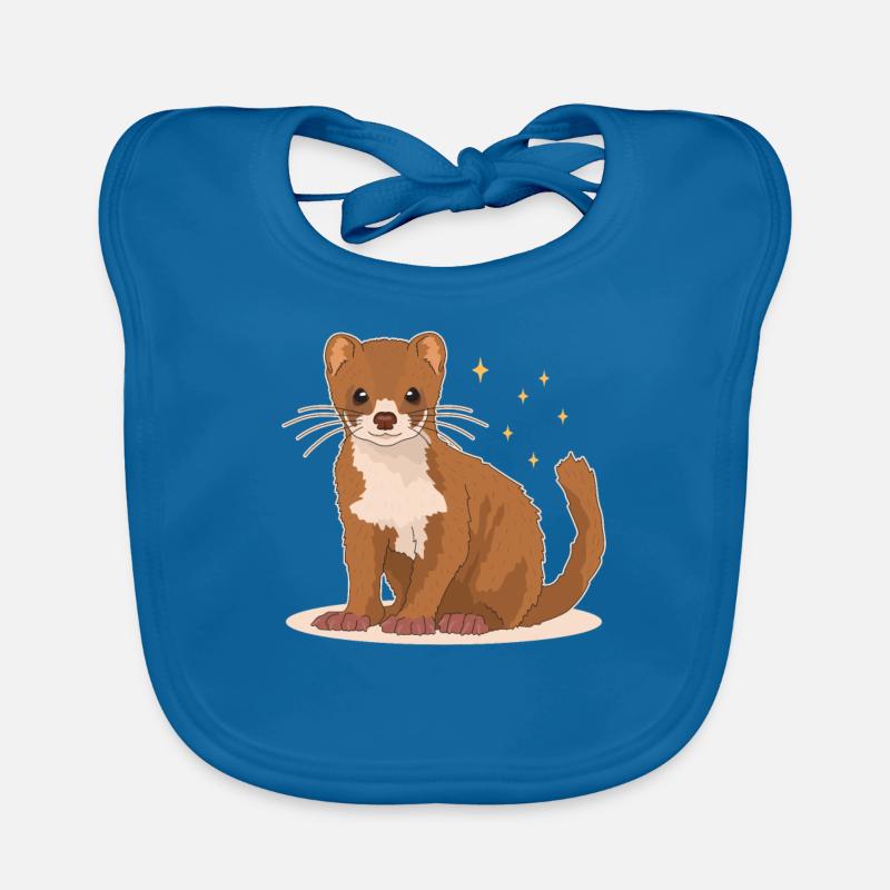 Wiesel Mauswiesel Kleinwiesel Geschenk Baby Bio-Lätzchen