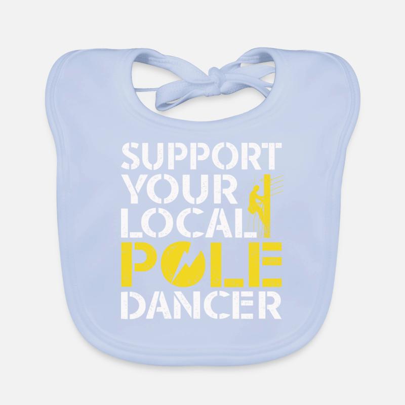 Soutenez votre monteur de lignes Pole Dancer local Bavoir bio Bébé