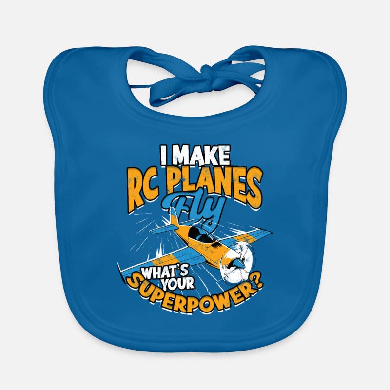 Modellflugzeug Modellflieger I Make Planes Baby Bio-Lätzchen