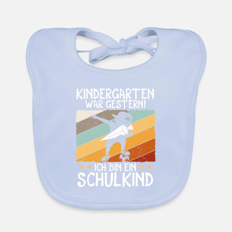 Ich bin ein Schulkind Maximilian Baby Bio-Lätzchen