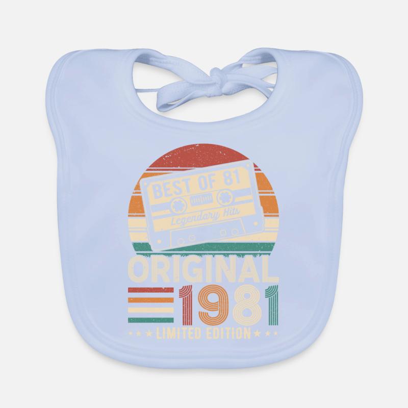 Vintage 1981 Legends Organic Baby Bibs