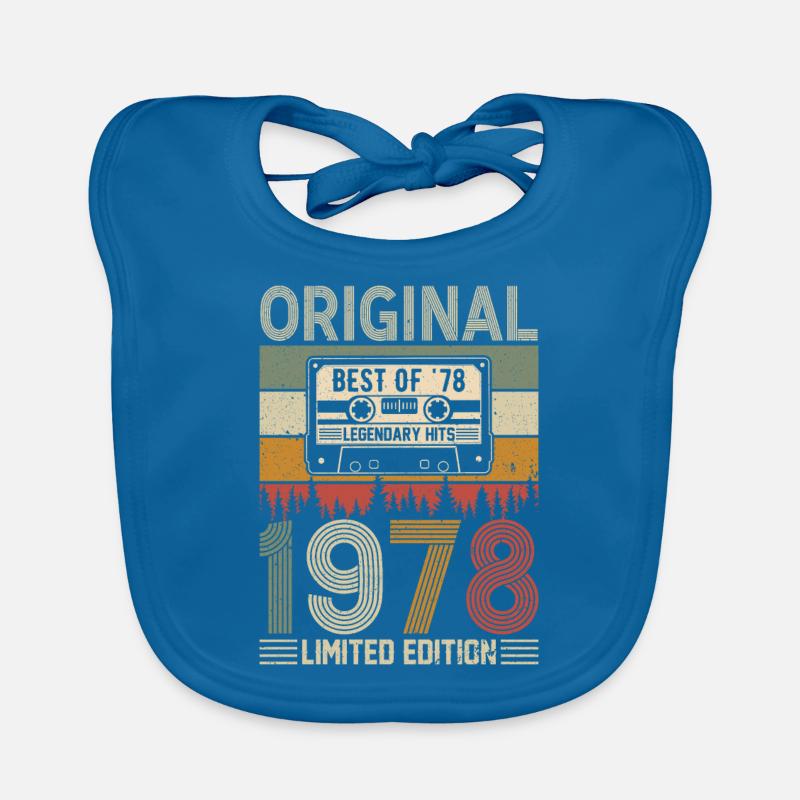 Nostalgie d’anniversaire '78 Bavoir bio Bébé