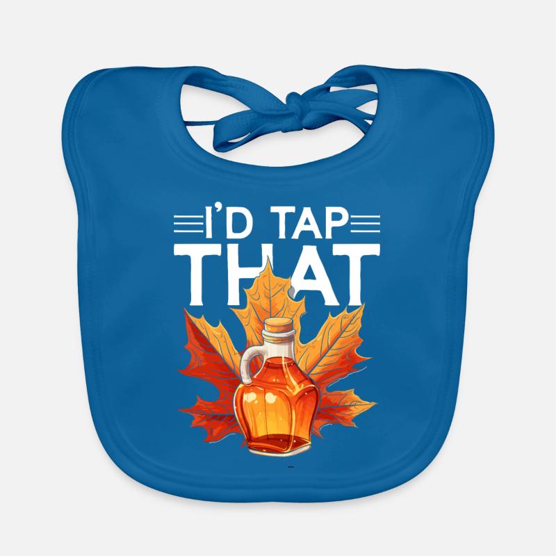 Maple Syrup Maple Tree Maple Sap I'd Tap That Organic Baby Bibs