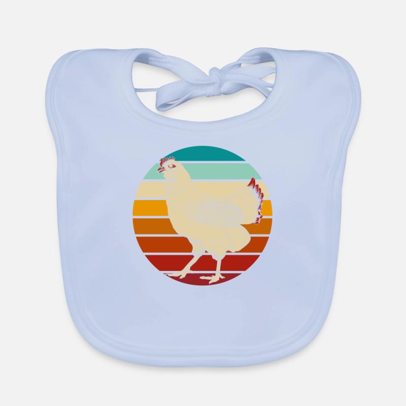 Poule de poulet Bavoir bio Bébé