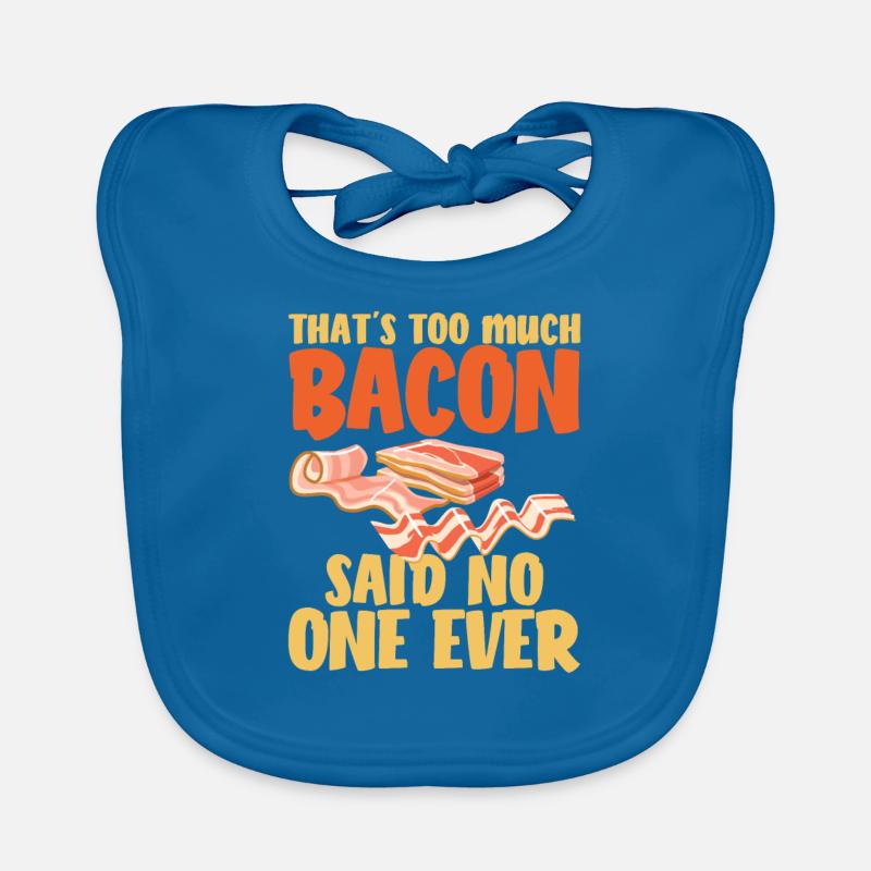 Speck Bacon Frühstück Fleisch Schwein Baby Bio-Lätzchen