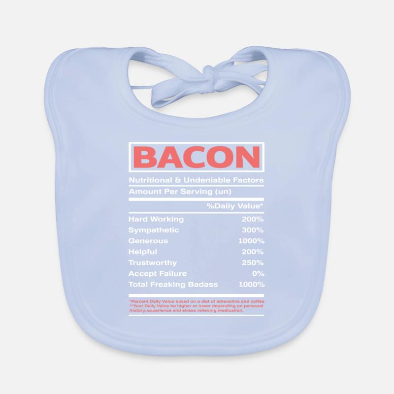 Bacon Bacon Valeur nutritive Bavoir bio Bébé