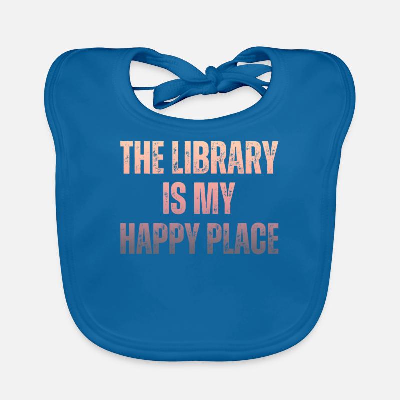 Library Book Lover Reading Bookworm Organic Baby Bibs