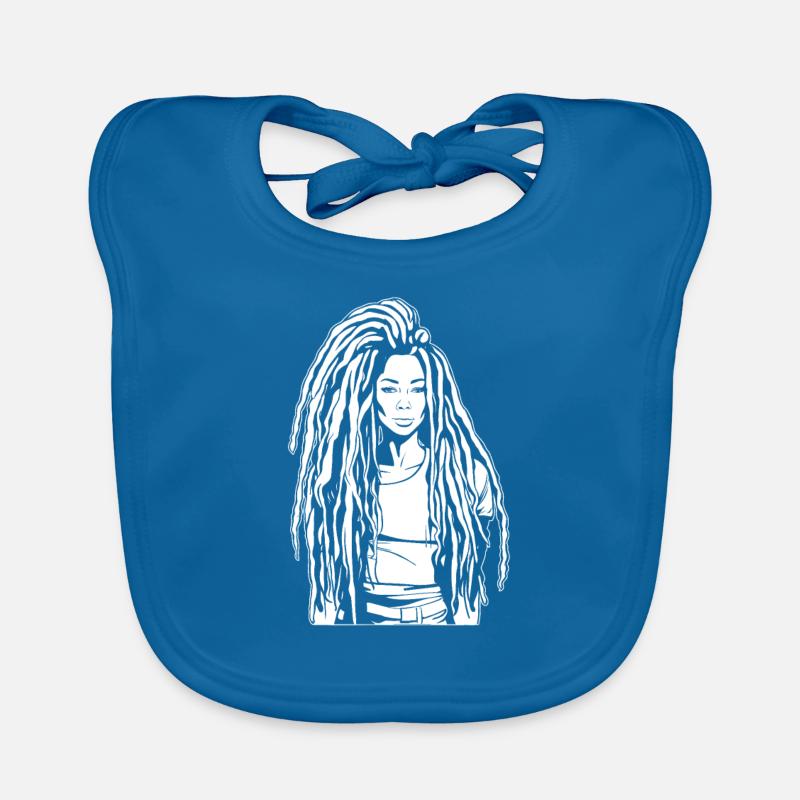 Rasta Haare Dreadlocks Dreads Baby Bio-Lätzchen