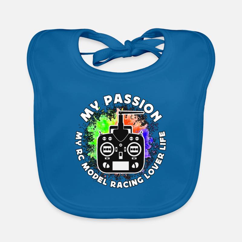 Amateur de courses de modèles réduits RC Ma passion Ma course de voitures RC Bavoir bio Bébé