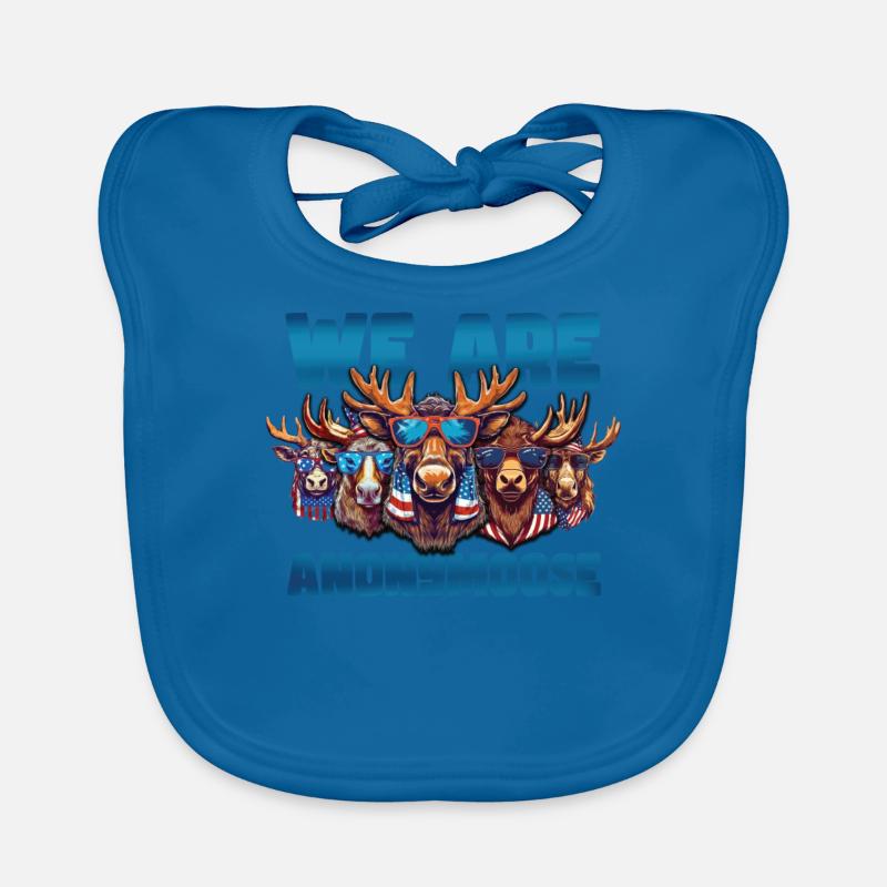 Wir Sind Anonymoose Cool Moose Baby Bio-Lätzchen