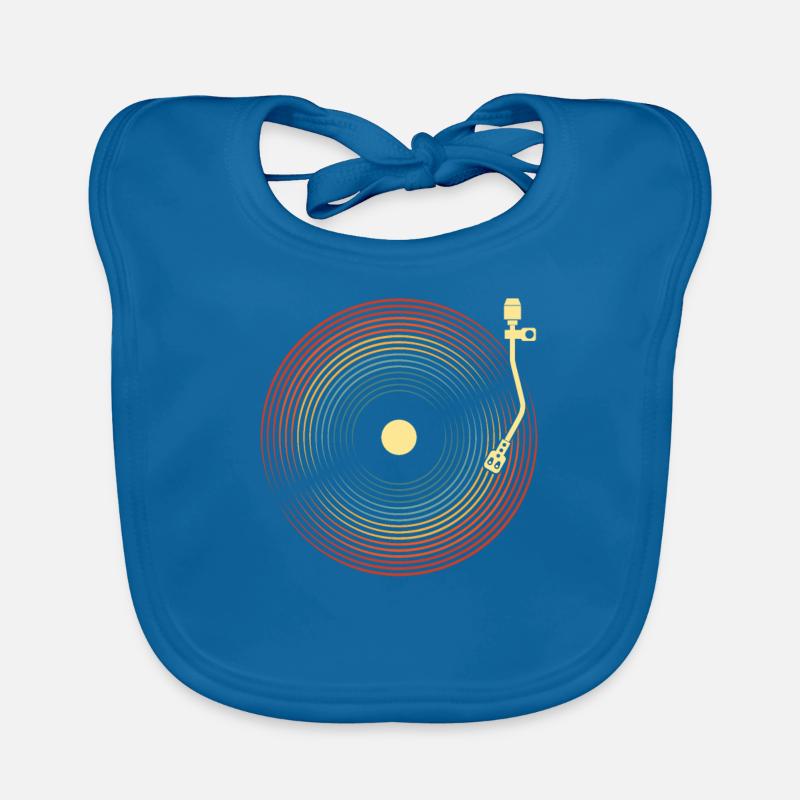 Vinyl Record Collector Organic Baby Bibs