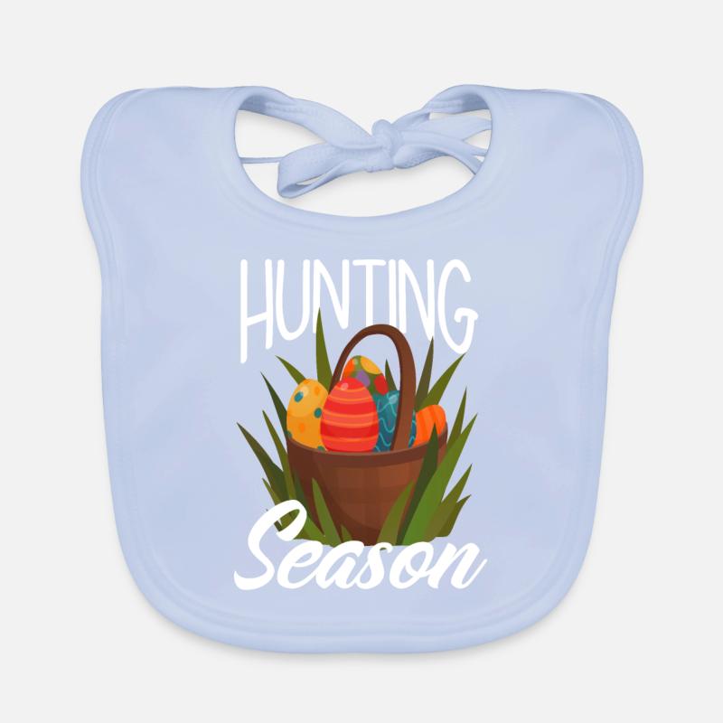 Hunts Season Easter Easter Eggs Organic Baby Bibs