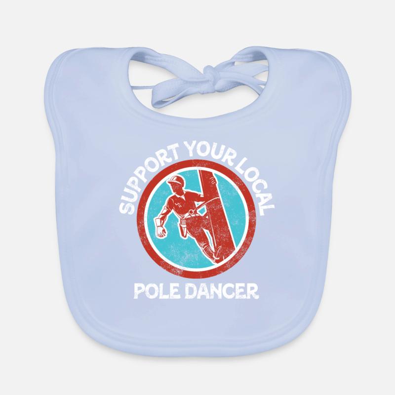 Soutenez votre monteur de lignes Pole Dancer local Bavoir bio Bébé