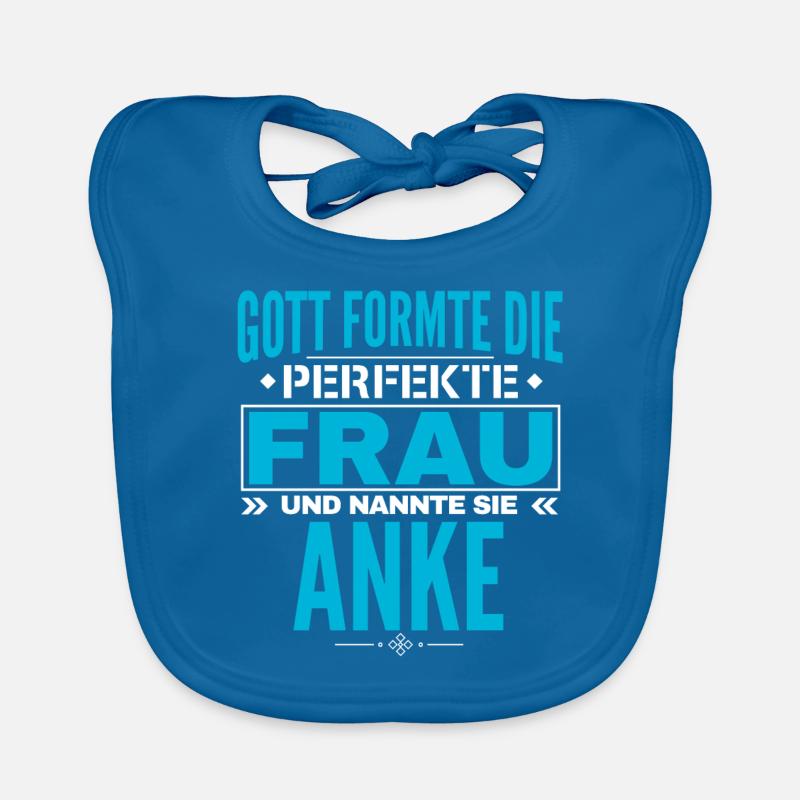 Anke Name Design Baby Bio-Lätzchen