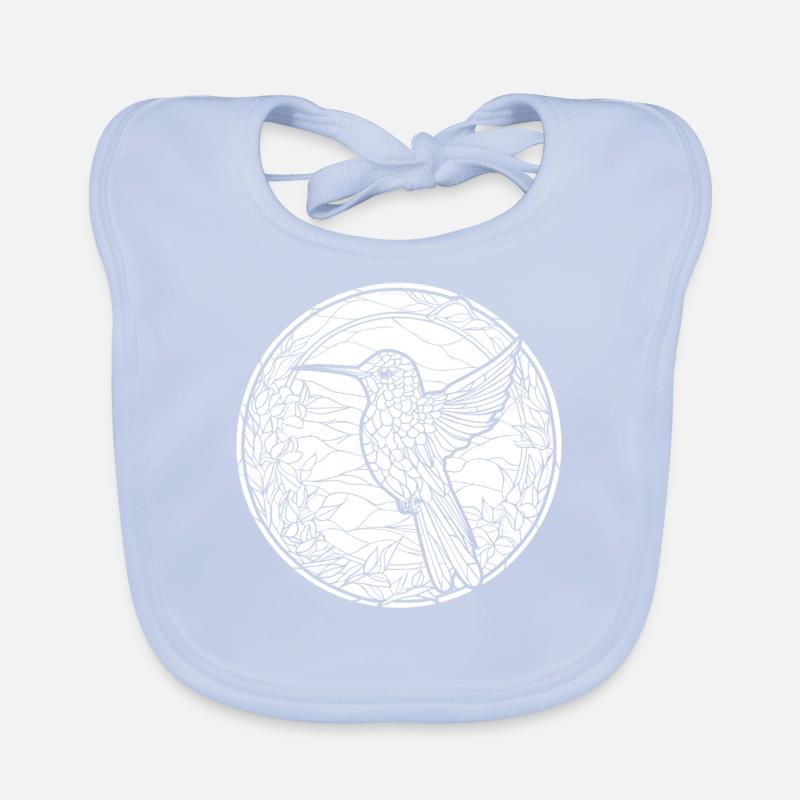 Colibri vitrail Bavoir bio Bébé