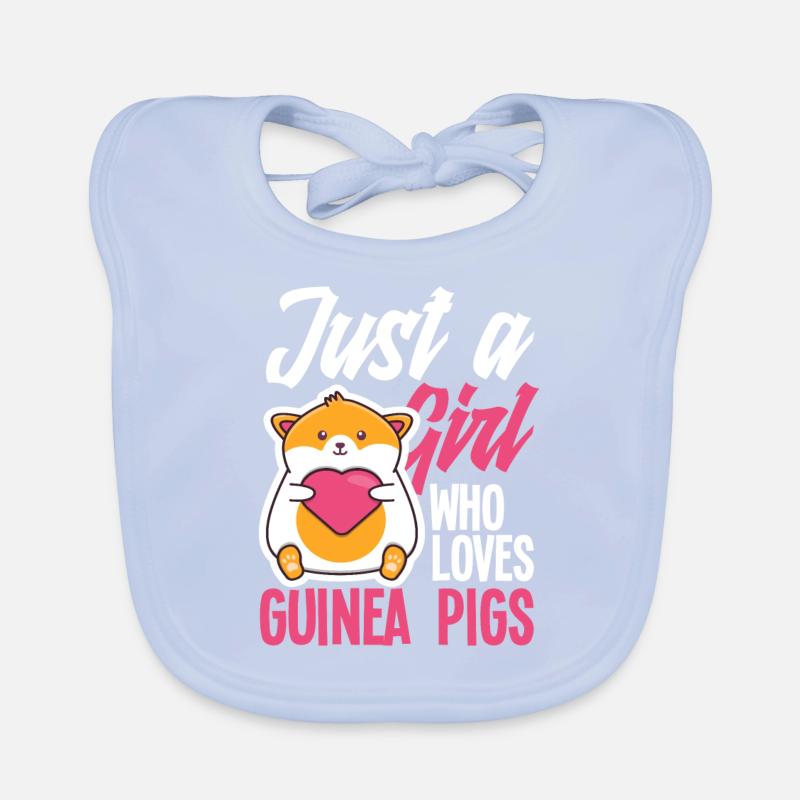 Cochon d’Inde Fille Bavoir bio Bébé