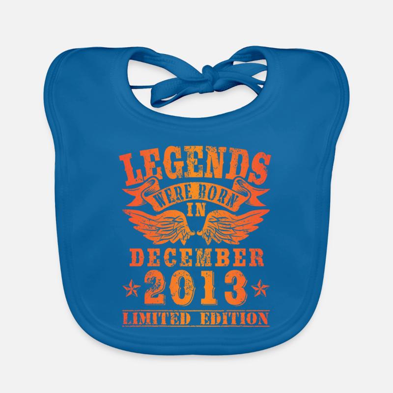 Legends were born in Dezember 2013 Geburtstag Baby Bio-Lätzchen