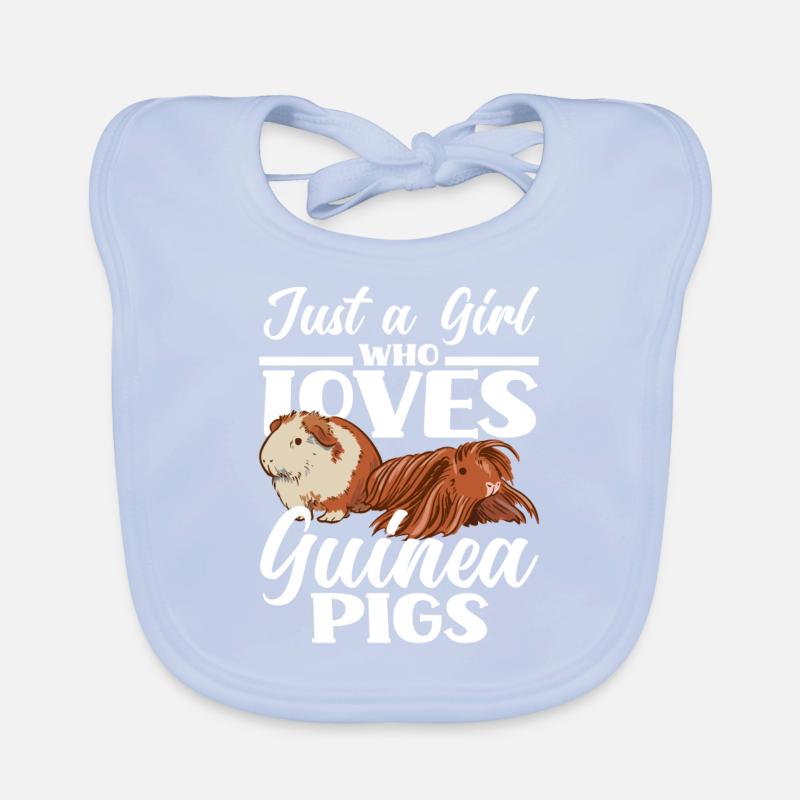 Cochon d’Inde Fille Bavoir bio Bébé