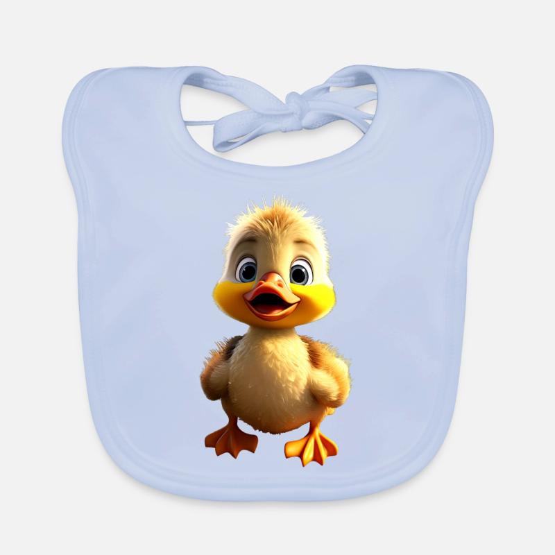 Canard Mignon Bébé Canard Poussin Canetons Canetons Bavoir bio Bébé