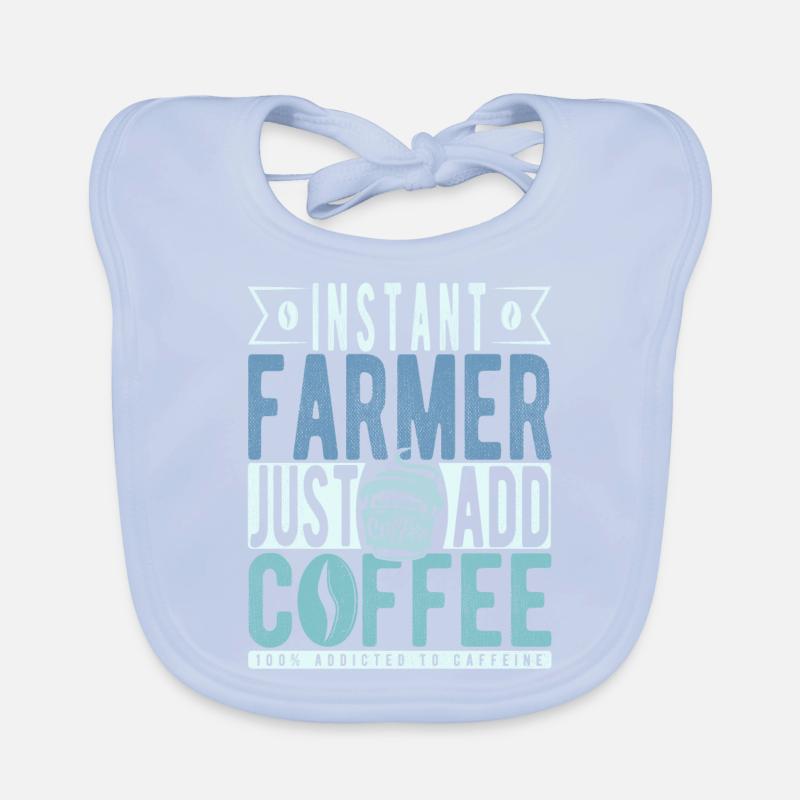 Instant Farmer Just Add Coffee Organic Baby Bibs