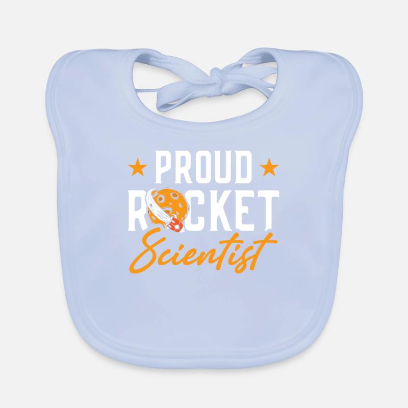 Fier cadeau de l’espace planète Rocket Scientist Bavoir bio Bébé