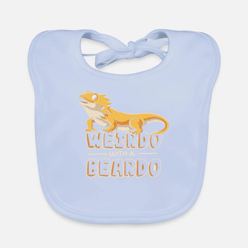 Weirdo avec un propriétaire d’animal de compagnie lézard Beardo Pogona Bavoir bio Bébé