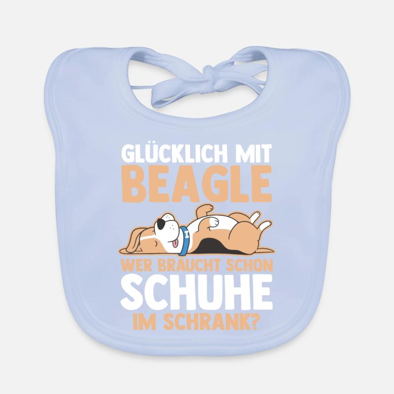 Chien Beagle Bavoir bio Bébé
