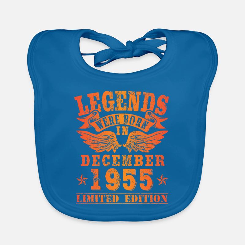Legends were born in Dezember 1955 Geburtstag Baby Bio-Lätzchen