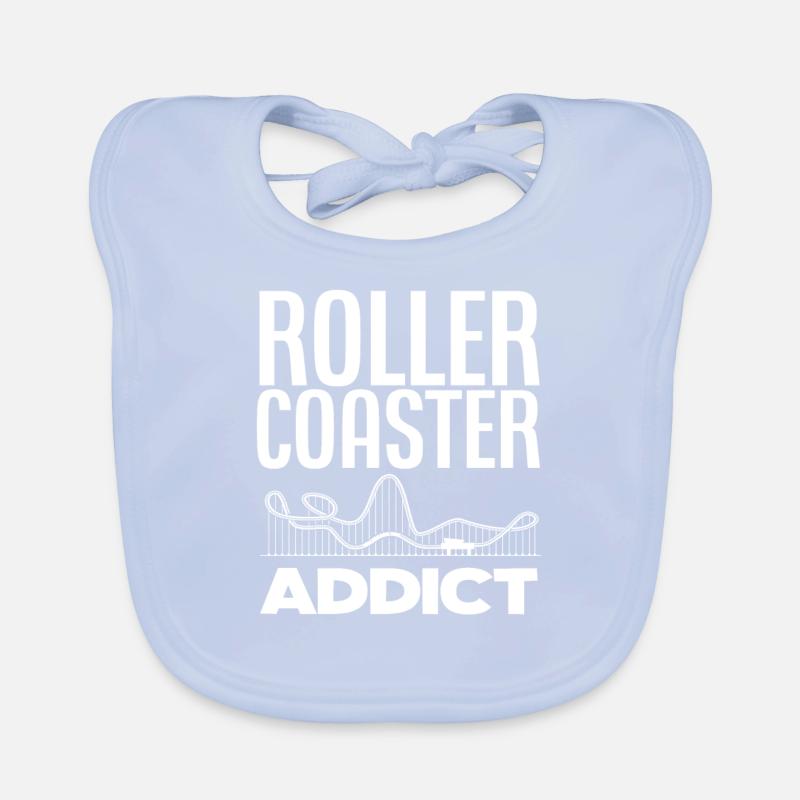 Achterbahn Süchtig Achterbahnen Geschenk Baby Bio-Lätzchen