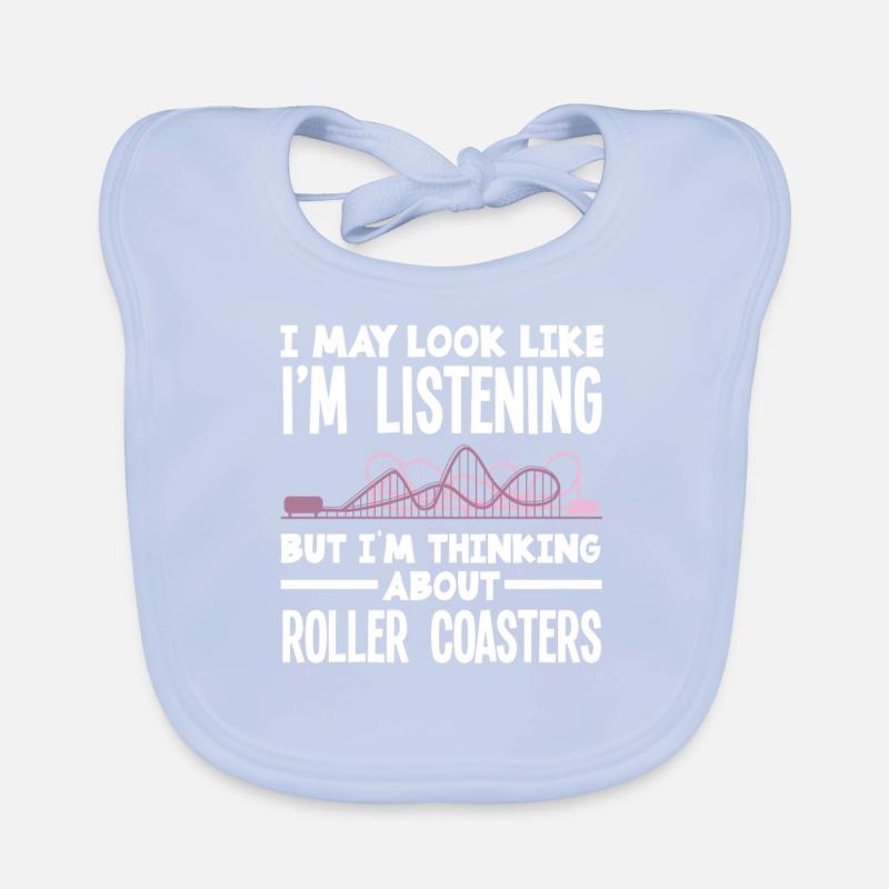 Achterbahn Geschenk Looping Freizeitpark Baby Bio-Lätzchen