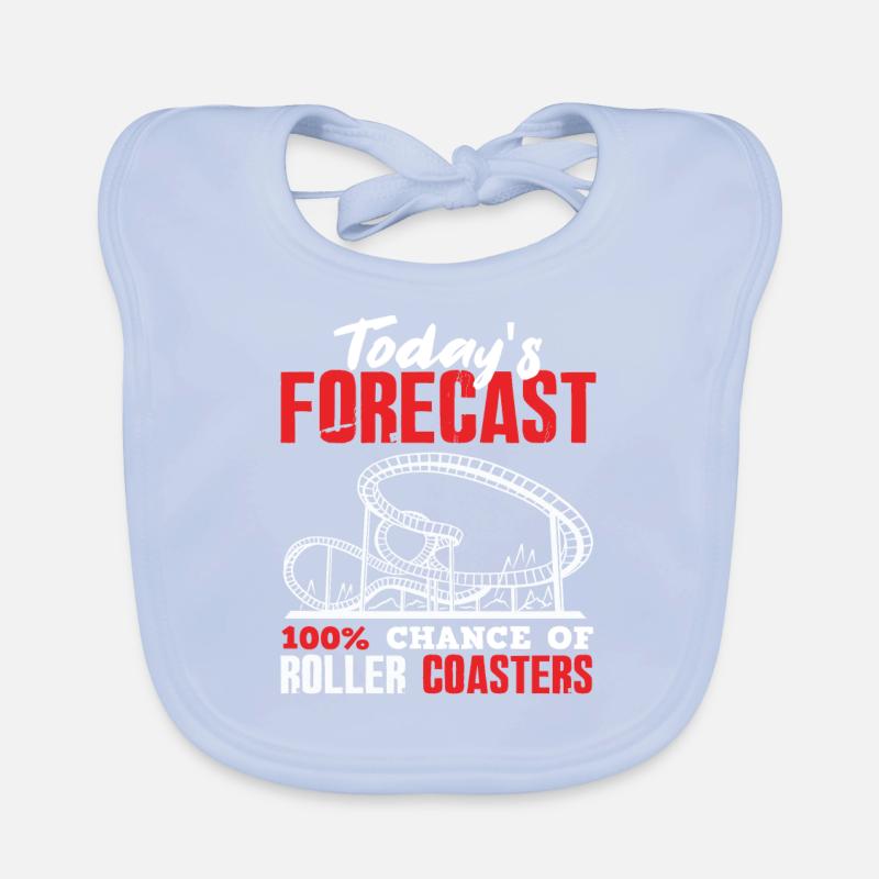 Roller Coaster Prediction Organic Baby Bibs